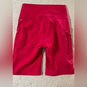 Fabletics Pink Bike Shorts Sleek Performance Wear